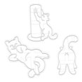 thumbnail image 3 of Galleta estampado molde lavable reutilizable lindo historieta de pascua moldes de galletas de pascua del festival interior Celebración para hornear Herramienta decorativa 3 piezas animal Methold HA028317-04, 3 of 7