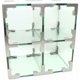 thumbnail image 5 of 4 Piezas Soporte de Ángulo Recto de 90 Grados 50 x 50 x 21 mm Soporte de Ángulo Recto Adecuado para Panel de Plástico de Madera de Vidrio de 8-12 mm Plata, 5 of 5