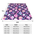 thumbnail image 3 of Sikiie Skull mushroom colorful cute Ultra-Soft Micro flannel Blanket Luxury All Seasons Warm Blanket for Bedding Sofa and Travel (4 sizes)-80"x60", 3 of 7