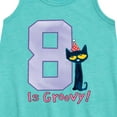 thumbnail image 2 of Pete the Cat -  Happy 8th Birthday - Toddler and Youth Girls A-line Dress, 2 of 5
