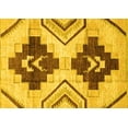 thumbnail image 1 of Ahgly Company Machine Washable Indoor Rectangle Southwestern Yellow Country Area Rugs, 5' x 8', 1 of 4