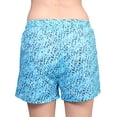 thumbnail image 4 of Women's Tagless 100% Cotton Prints Sleepwear Pajama Boxer Comfortable Bottom Shorts by Badger Smith (S, Sky Blue), 4 of 5