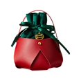 thumbnail image 2 of Bolsa de dulces de manzanas de Navidad, bolsas de regalos de Navidad para el hogar, vacaciones, bodas, árboles de Navidad Rojo Macarena Bolsas de terciopelo de Papá Noel, 2 of 8