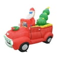 thumbnail image 2 of Jeco 7 Feet Santa In Red Trunk With Christmas Santa on Car in Red/Green, 2 of 2