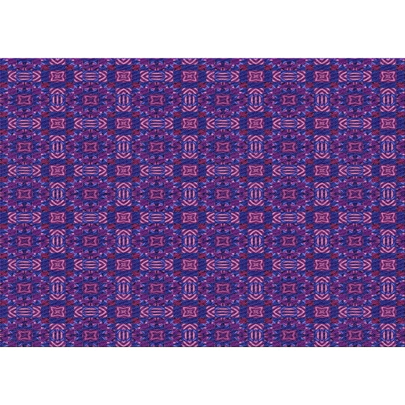 Ahgly Company Machine Washable Indoor Rectangle Transitional Bright Purple Area Rugs, 4' x 6'