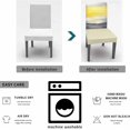 thumbnail image 4 of Abstract Yellow Grey Dining Chair Cover Set of 4,Contemporary Graffiti Painting Art Stretch Chair Protectors Slipcover,Spandex Kitchen Chair Seat Back Cushion Slip Cover for Dining Room,Party,Hotel, 4 of 6