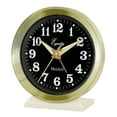thumbnail image 2 of Equity Brass-finished Metal Analog Keywind Alarm Clock,  12020, 2 of 10