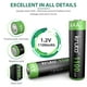 thumbnail image 3 of Batería solar recargable AAA Kruta 1100mAh 1.2V (paquete de 12), 3 of 9
