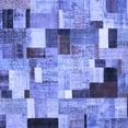 thumbnail image 1 of Ahgly Company Indoor Square Patchwork Blue Transitional Area Rugs, 7' Square, 1 of 4