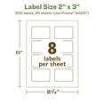 thumbnail image 6 of Avery EcoFriendly Rectangle Labels, 2" x 3", 200ct, 6 of 10