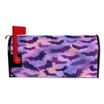 thumbnail image 3 of 25.4x20.78" Magnetic PVC Mailbox Cover Letter Box Cover Mailbox Wraps Post for Holiday Garden Yard Decor Purple Bats Pattern, 3 of 9
