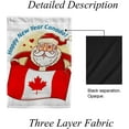 thumbnail image 3 of SKYSONIC Santa Claus with Canadian Flag Double Side Print Garden House Sports Flag 28x40 in Polyester Decorative Flag Banner for Outside House Flowerpot, 3 of 7