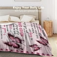 thumbnail image 5 of Gifts for Daughter, Daughter Gifts Butterfly, Daughter Gifts from Mom, Daughter Blanket from Mom, Daughter Birthday Gifts, Gifts for Daughter from Mom, Daughter Blanket, 80"x60", 5 of 6