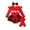 S3Red, variant on Djtdsds Girl Fall Outfits Girls Velvet Santa Long Sleeve Top with Flare Pants Festive Holiday Party Outfit for Season Size:18-24 Months