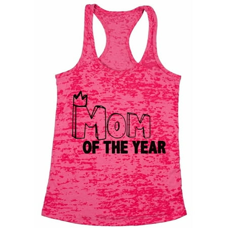 Awkward Styles Women's Mom Of The Year Graphic Burnout Racerback Tank Tops For The Best (Top 10 Best Snl Skits)
