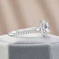 thumbnail image 6 of Jewelerix Round Brilliant Moissanite Diamond Halo Engagement Ring White Gold Plated Wedding Promise Ring for Her, 6 of 7