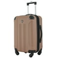 thumbnail image 3 of Travelers Club 20" Expandable Rolling Hard Side Carry-on Luggage, Mocha Brown, 3 of 11