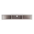 thumbnail image 3 of Bowery Hill MDF White Oak Floating Corner TV Stand Rectangular Cable Management 46.5" Unassembled, 3 of 8