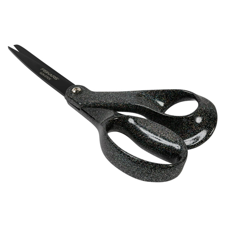 Fiskars® 8 Glitter Black Non-Stick Scissors