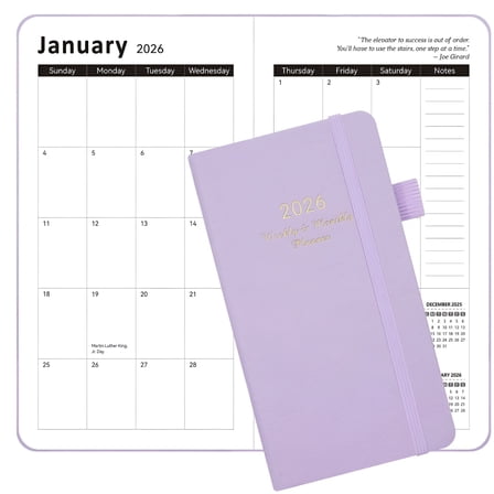 CCOCC Pocket Planner 2026,Weekly and Monthly Planners for Purse 3.8\