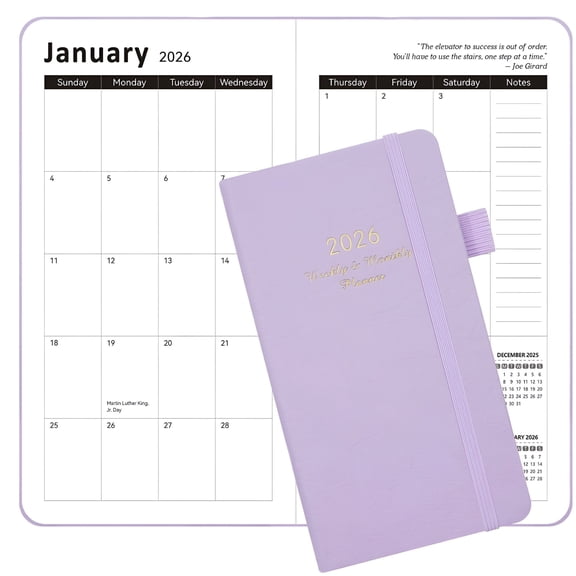 CCOCC Pocket Planner 2026,Weekly and Monthly Planners for Purse 3.8\