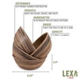 thumbnail image 2 of Lexa Bamboo Salad Bowl Set, 8 Inch x 4, Black Bamboo, 2 of 13
