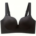 thumbnail image 2 of ATENAR Bras for Women,Wireless Bras for Women,Womens Bras,Comfort Fit,Soft,Solid,Nylon,Spandex,Black,L(US:8), 2 of 3