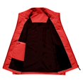 thumbnail image 5 of Awwp Men's Lightweight Vest Sleeveless Outdoor Work Jacket for Travel Hiking Running Multi-Pocket Utility Vest Red Size: Xl, 5 of 7
