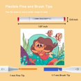thumbnail image 2 of shiyou-80 Couleurs Marqueurs à Alcool pour Adultes Marqueurs à Double Pointe avec Tonneau Triangulaire Parfaits pour Étudiants Adultes Amis Cadeau, 2 of 4