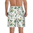 thumbnail image 3 of Naloa Lilies Flowers Men's Beach Shorts, Surfing shorts, Swim trunks, Quick Dry Swim Trunks for Surfing Beach Fun - Medium, 3 of 9