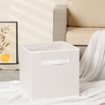 thumbnail image 5 of Unique Bargains Fabric Storage Cube Storage Bin White 15*13*13in, 5 of 6