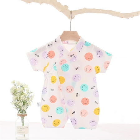 

NIUREDLTD Baby Girls Boys Cotton Summer Short Sleeve Romper Jumpsuit Clothes