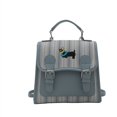 thumbnail image 5 of Mochila de diseño de nicho de moda para mujer, mochila escolar de rayas coreanas de mano, mochila de viaje ligera de tendencia informal retro, 5 of 5