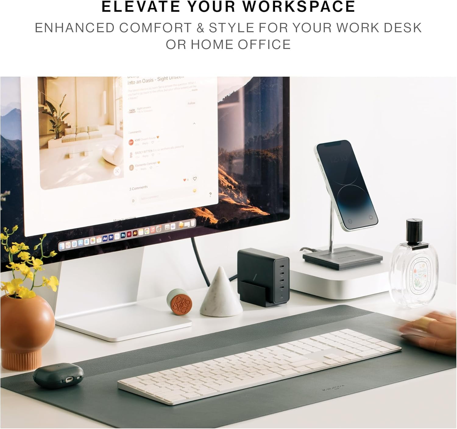 Native Union Desk Mat – Water-Resistant Dual-Sided Desk Pad for Office or Home – Easy to Clean
