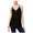 black, variant on Be Bop Womens Shine Cami Tank Top, Black, Juniors, Small