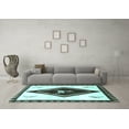 thumbnail image 3 of Ahgly Company Indoor Rectangle Persian Light Blue Traditional Area Rugs, 7' x 10', 3 of 4