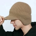 thumbnail image 3 of Guardurnaity Gorro deportivo de invierno con protección para las orejas, ideal para deportes al aire libre. Gorro de punto elástico y cómodo para Sombreros caqui, 3 of 6