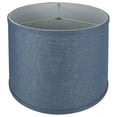 thumbnail image 2 of Urbanest French Drum Burlap Lampshade, 14"x16"x11", Denim Blue, 2 of 2