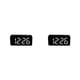 thumbnail image 4 of Advancent Reloj despertador digital LED Control de voz Indicador de temperatura Escritorio Brillo ajustable Snooze Reloj Termómetro Negro Concha negra/blanco 2Conjunto, 4 of 6