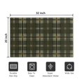 thumbnail image 5 of Brown and Yellow Checkered Pattern Washable Non Slip Indoor Door Mat, Decorative Entry Rug for Entrance, Bedroom, Kitchen, Bathroom, 20"x32", 5 of 6