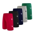 thumbnail image 4 of Yindaity Boys Basketball Shorts Boys Shorts Boy Cotton Athletic Shorts Kids Casual Summer Clothes with Pockets(Light Gray,12-13 Years), 4 of 7