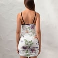 thumbnail image 4 of Ladies Elegant Sling Sleeveless Sexy Dress flowers, 4 of 6