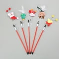 thumbnail image 3 of Fairnull Christmas Tree Elk Bell Pet Cat Kitten Teaser Wand Stick Catch Interactive Toy, 3 of 9
