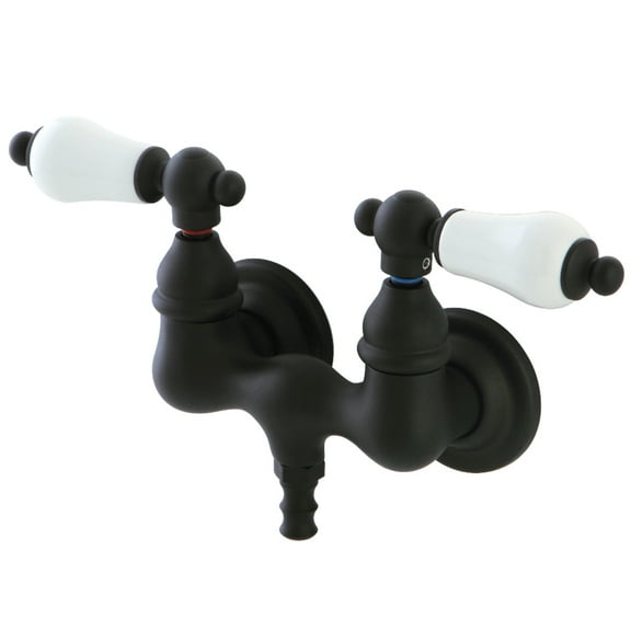 Kingston Brass CC35T5 Vintage 3-3/8" Wall Mount Tub Filler, Oil Rubbed Bronze