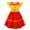 Yellow, variant on Girls Moon Sun Clown Costume Dress Halloween Cosplay Cartoon Outfits for 2-10 Years