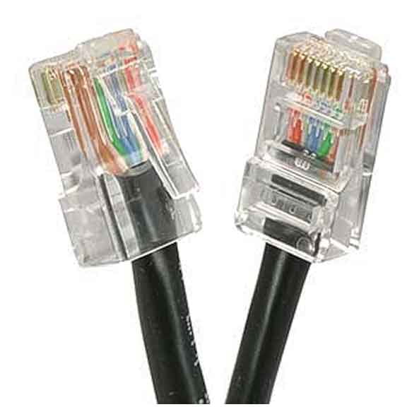 SF Cable Cat6 UTP Non-Booted Ethernet Cable, 20 feet - Black
