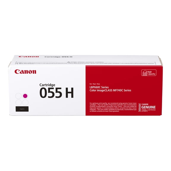 Canon Genuine Toner, Cartridge 055 - Magenta, Cyan, Yellow (High Capacity, 3018C001) 1 Pack