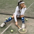 thumbnail image 6 of Naloa Navy Blue Marble Knee Socks, High Socks Long Stretchy Sock Women Knee High Stocking, Long Socks for Women, 6 of 6