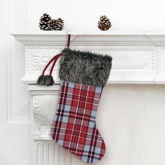 Christmas Stocking Big Xmas Stockings Decoration Santa Snowman Reindeer Stocking Christmas Decorations and Party Accessory/ Christmas Tree Ornaments Christmas Decorations Christmas Stockings A