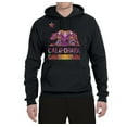 thumbnail image 2 of California Republic Bear Logo Retro Mandala Mosaic | Mens Fashion Hooded Sweatshirt Graphic Hoodie, Black, Small, 2 of 4